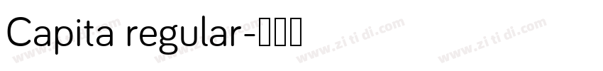Capita regular字体转换